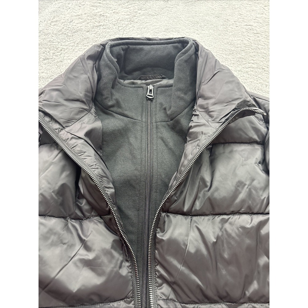 Cole Haan Puffer Jacket‎ With Bib Men's Size Small Black New - Picture 6 of 7